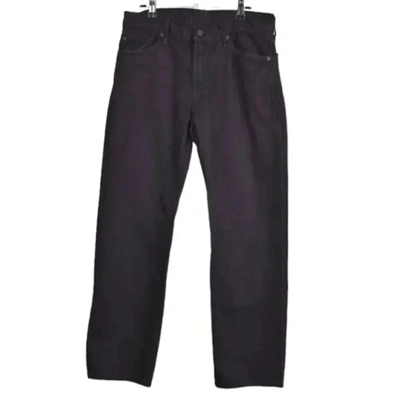 7  For All Mankind Jeans Purple Black Straight Leg Size 34 - Picture 1 of 13